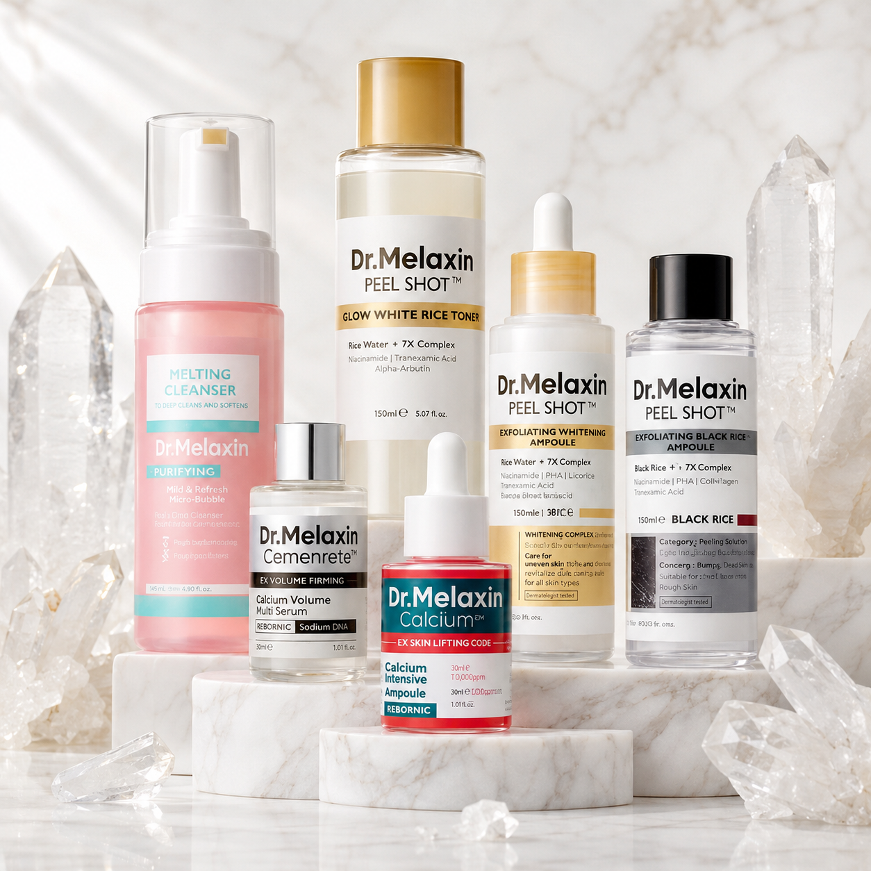 Dr. Melaxin Glow Rice Glass Skin Premium Kit (6 pcs)™